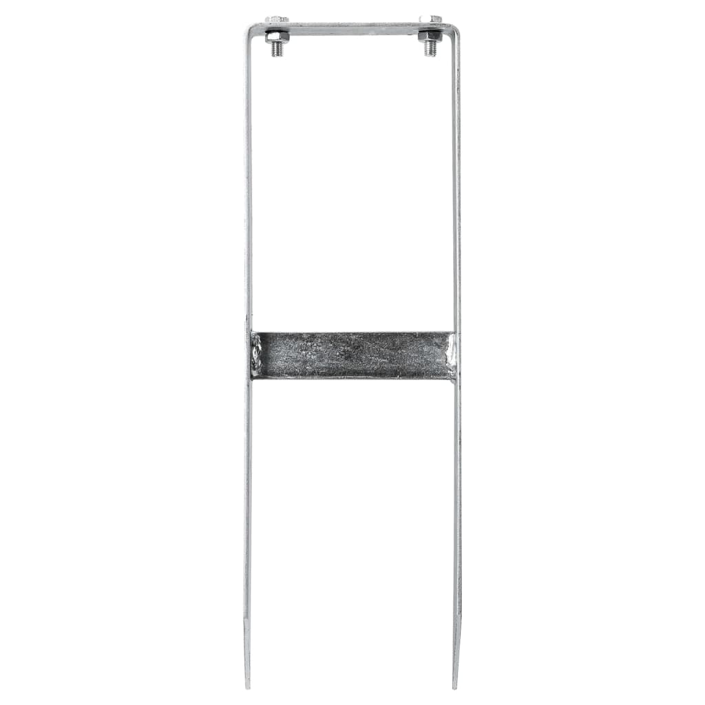 Clavijas de tierras para valla de WPC 2 unidades acero 40 cm
