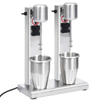Batidora de batidos con doble vaso de acero inoxidable 2 L