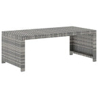 Set de muebles de jardín 5 pzas y cojines ratán sintético gris