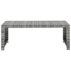 Set de muebles de jardín 5 pzas y cojines ratán sintético gris
