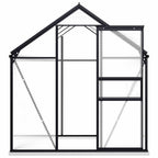 Invernadero con estructura base aluminio gris antracita 3,61 m²