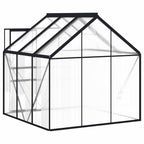 Invernadero con estructura base aluminio gris antracita 3,61 m²