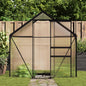 Anthracite grey aluminum base greenhouse 3.61 m²