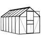 Anthracite gray aluminum greenhouse 7.03 m²