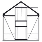 Invernadero con estructura de aluminio gris antracita 7,03 m²