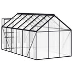 Invernadero con estructura de aluminio gris antracita 7,03 m²