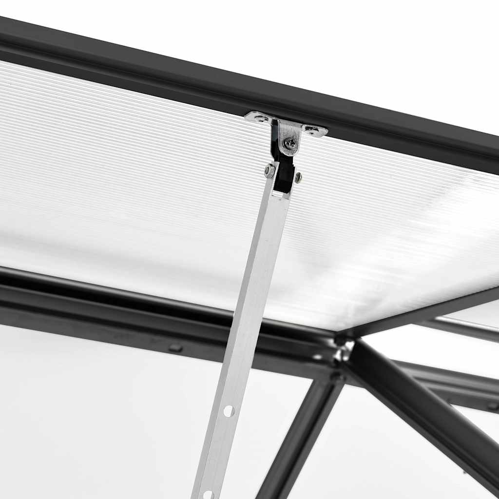 Invernadero con estructura de aluminio gris antracita 7,03 m²