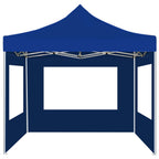 Carpa plegable profesional con paredes aluminio azul 2x2 m