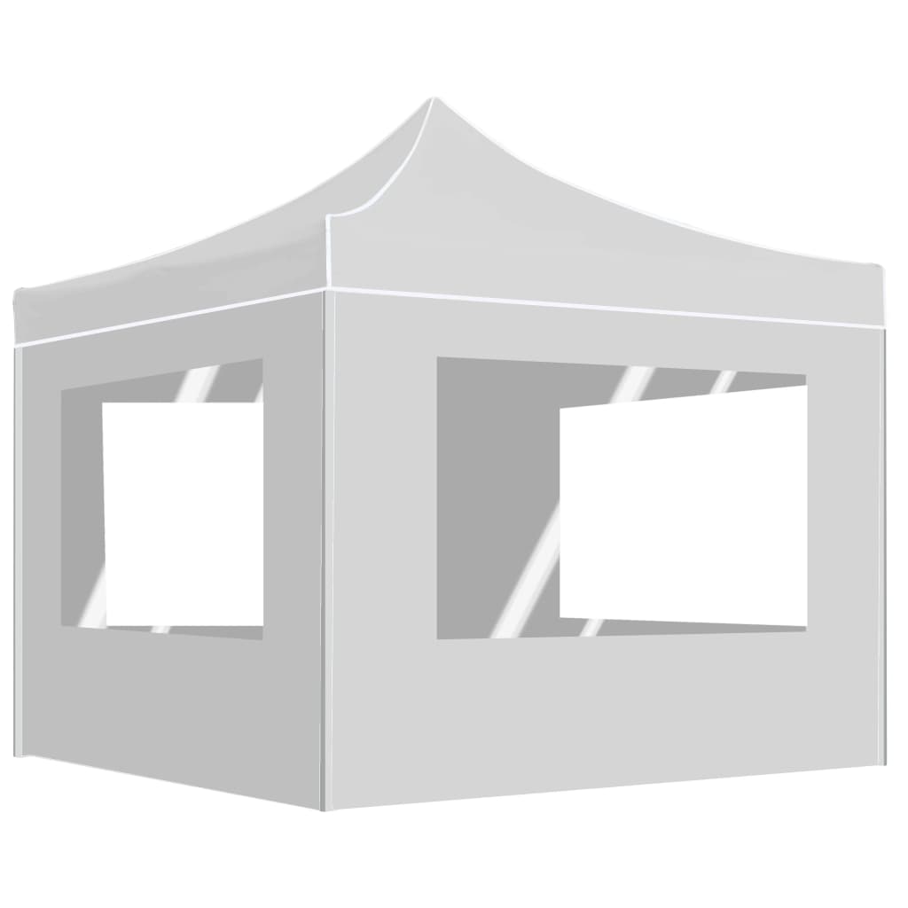 Carpa plegable profesional con paredes aluminio azul 2x2 m