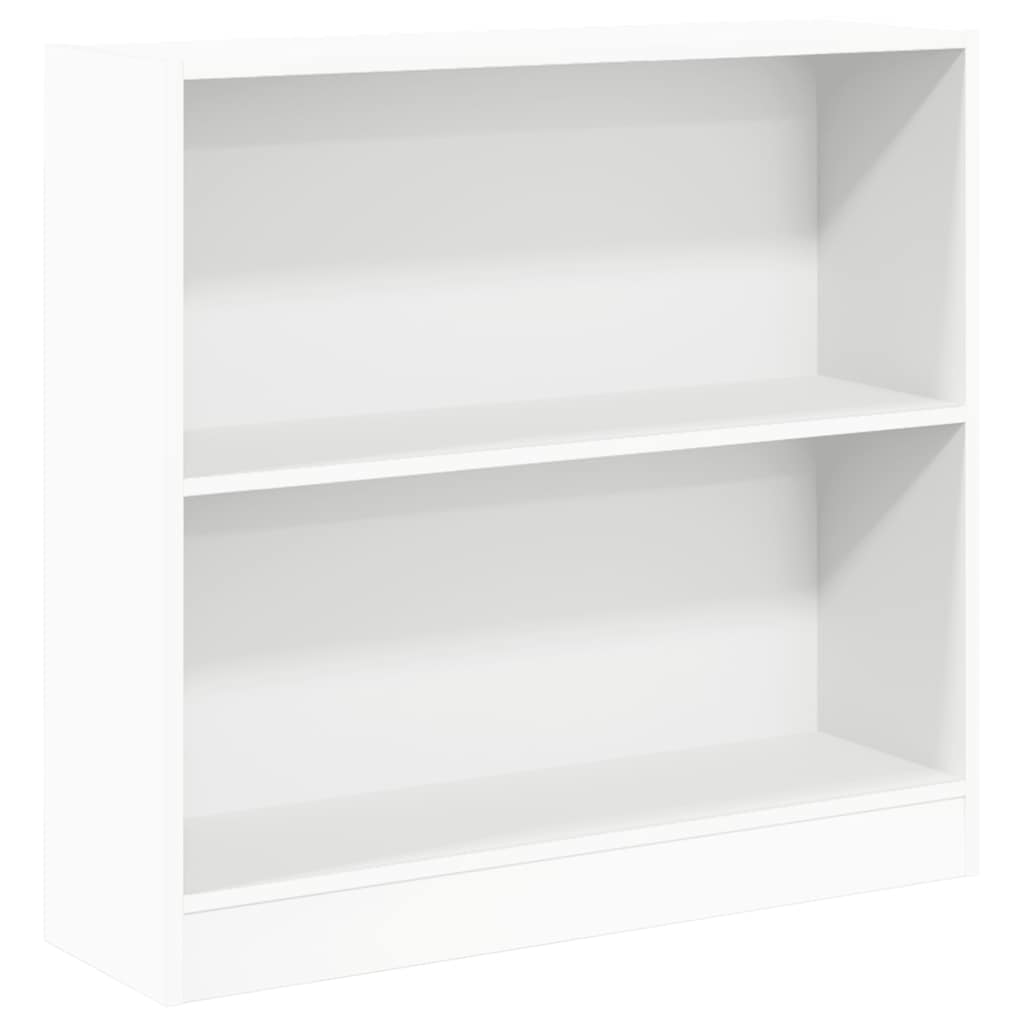 Estantería de madera contrachapada blanco 80x24x75 cm