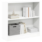 Estantería de madera contrachapada blanco 80x24x75 cm