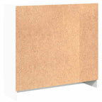 Estantería de madera contrachapada blanco 80x24x75 cm