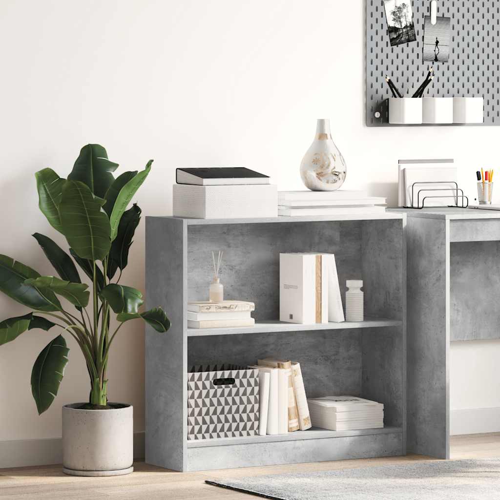 Estantería de madera contrachapada blanco 80x24x75 cm