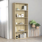 Estantería de 3 niveles madera ingeniería blanco 40x24x109 cm
