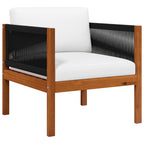 Mesita de noche madera contrachapada negro 40x30x30 cm