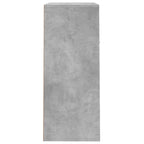 Zapatero de contrachapada gris hormigón 60x35x84 cm