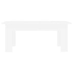 Mesa de centro madera contrachapada blanco 100x60x42 cm