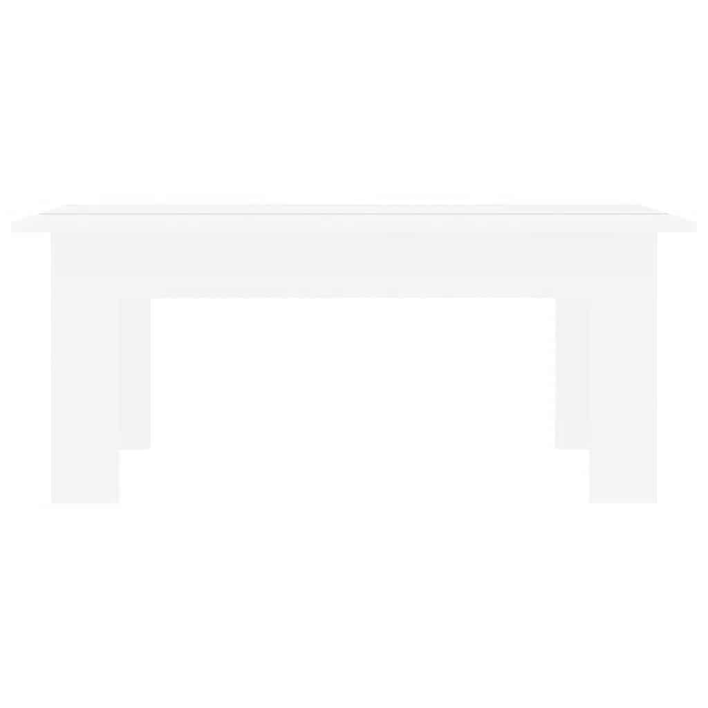 Mesa de centro madera contrachapada blanco 100x60x42 cm