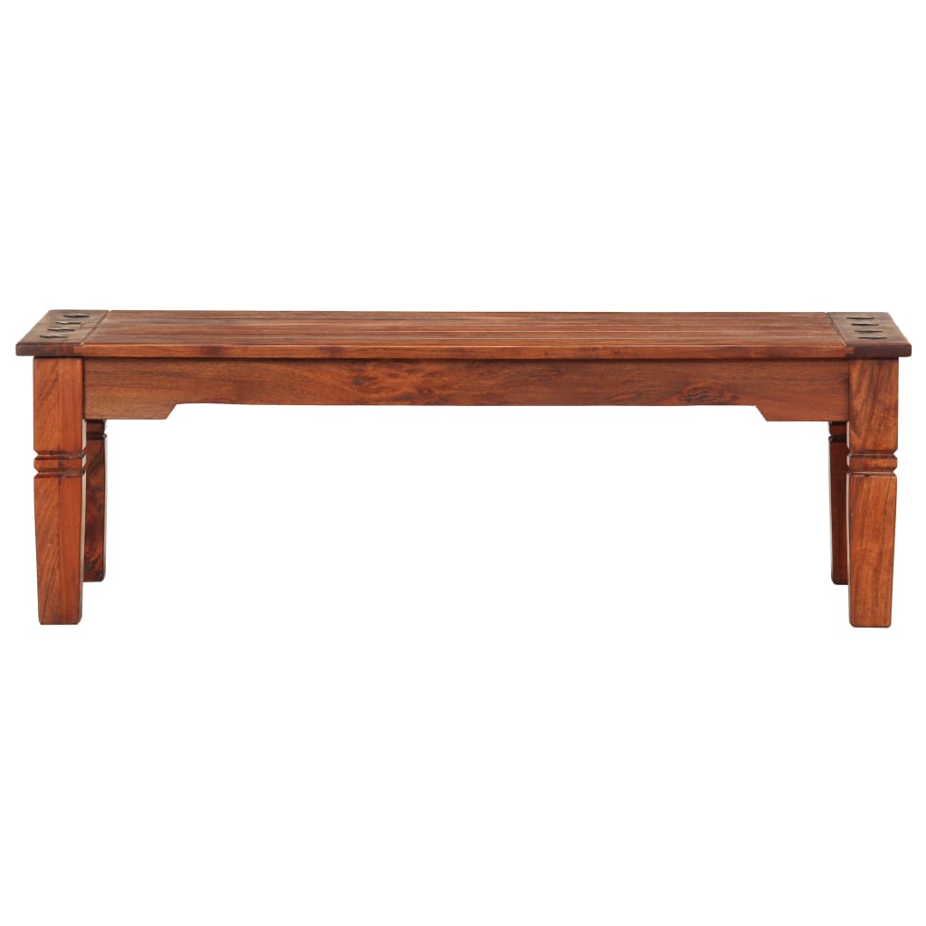 Mesa de centro de madera maciza de acacia 110x50x35 cm