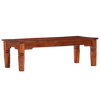 Mesa de centro de madera maciza de acacia 110x50x35 cm
