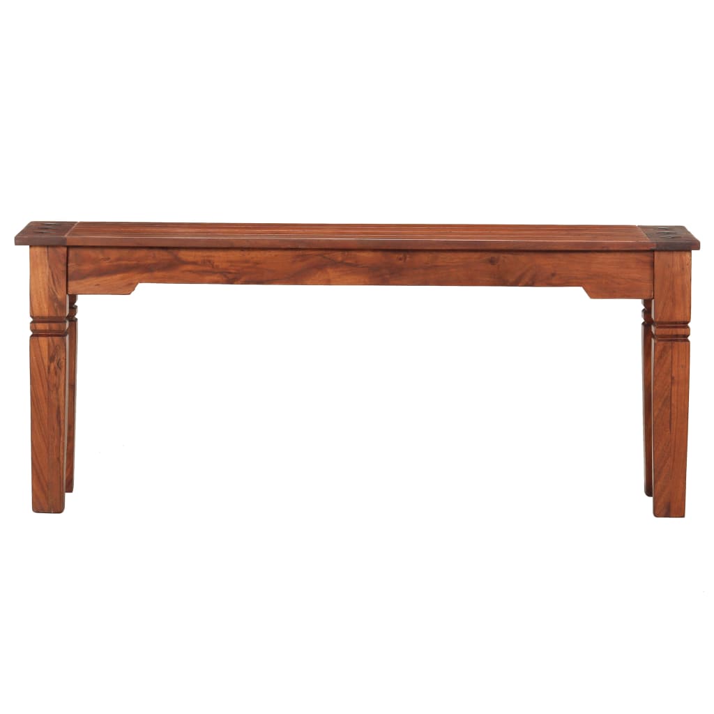Banco de madera maciza de acacia 110 cm