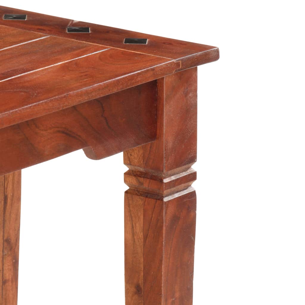 Banco de madera maciza de acacia 110 cm