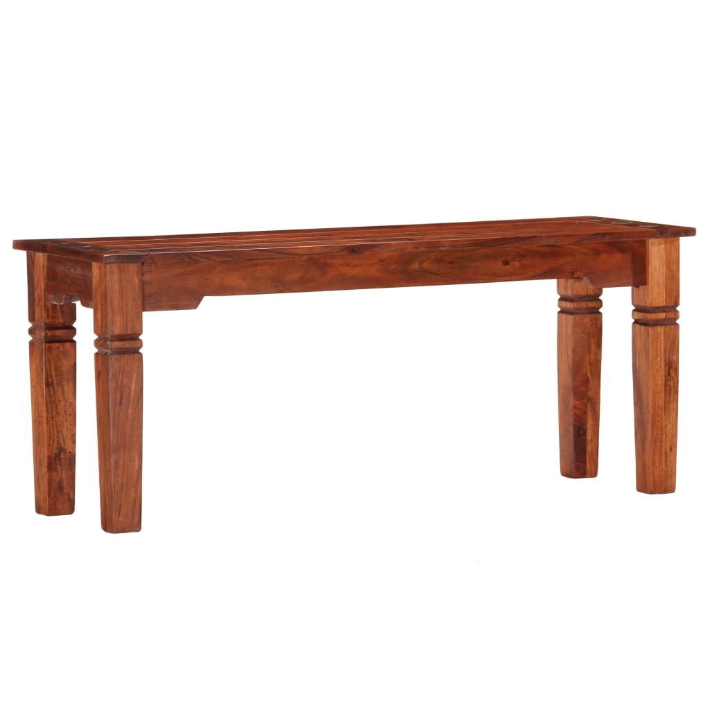 Banco de madera maciza de acacia 110 cm
