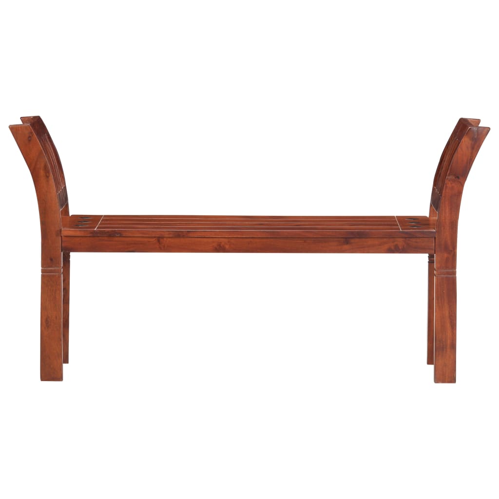Banco de madera maciza de acacia 111 cm
