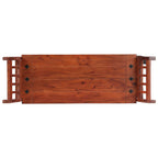 Banco de madera maciza de acacia 111 cm