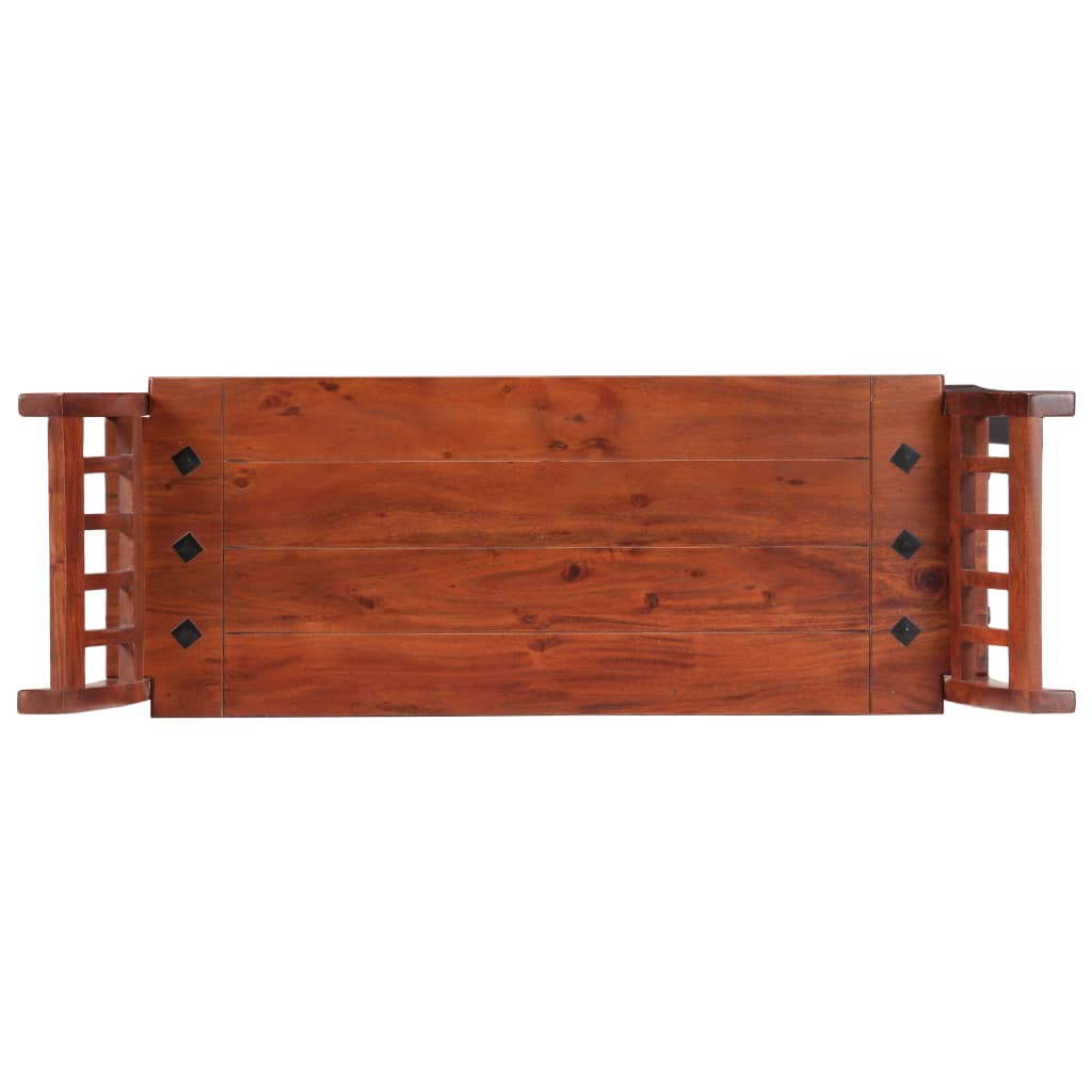 Banco de madera maciza de acacia 111 cm