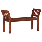 Banco de madera maciza de acacia 111 cm