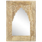 Hand-painted solid mango wood mirror 40x55 cm