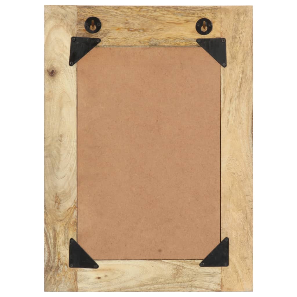 Espejo pintado a mano de madera maciza de mango 40x55 cm