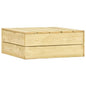 Mesa de jardim de madeira de pinho impregnada 75x75x31 cm
