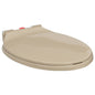 Soft-close toilet seat, quick release, oval, blue