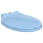 Soft-close toilet seat, quick release, oval, blue