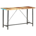 Mesa alta de cocina de madera maciza reciclada 180x70x107 cm