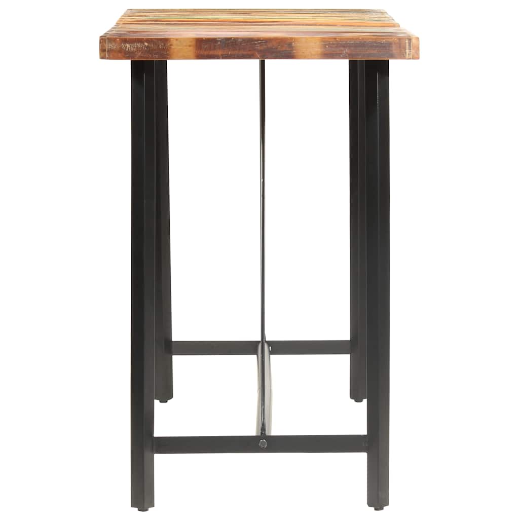 Mesa alta de cocina de madera maciza reciclada 180x70x107 cm