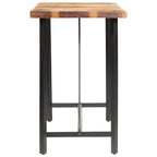 Mesa alta de cocina de madera maciza reciclada 180x70x107 cm