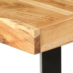 Mesa alta de cocina de madera maciza de acacia 180x70x107 cm