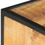Mueble de TV de madera maciza de mango 130x30x39 cm