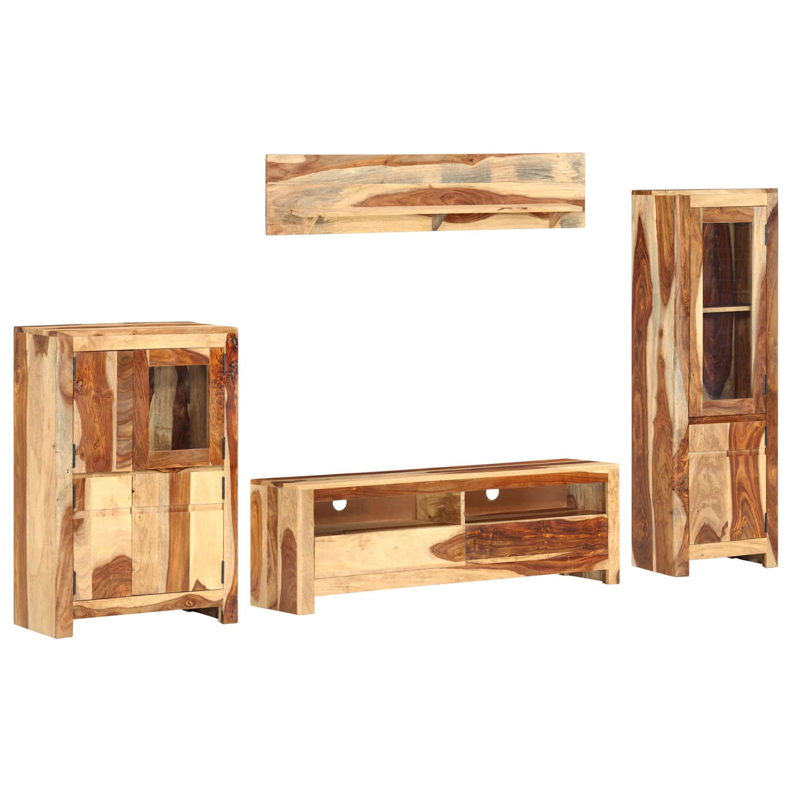 Conjunto de unidad de TV con cajón Marrón Madera