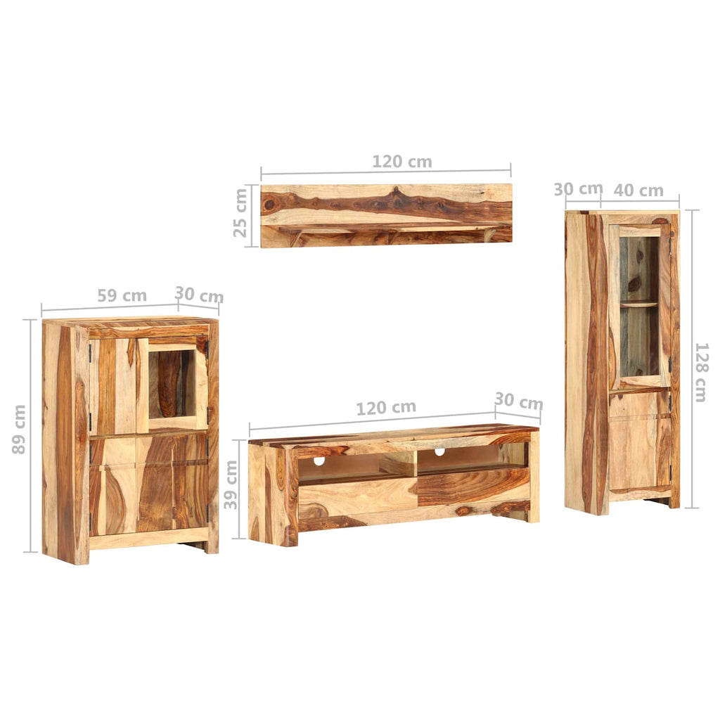 Conjunto de unidad de TV con cajón Marrón Madera