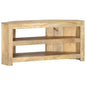 Mueble esquinero para TV de madera maciza de mango 90x45x45 cm