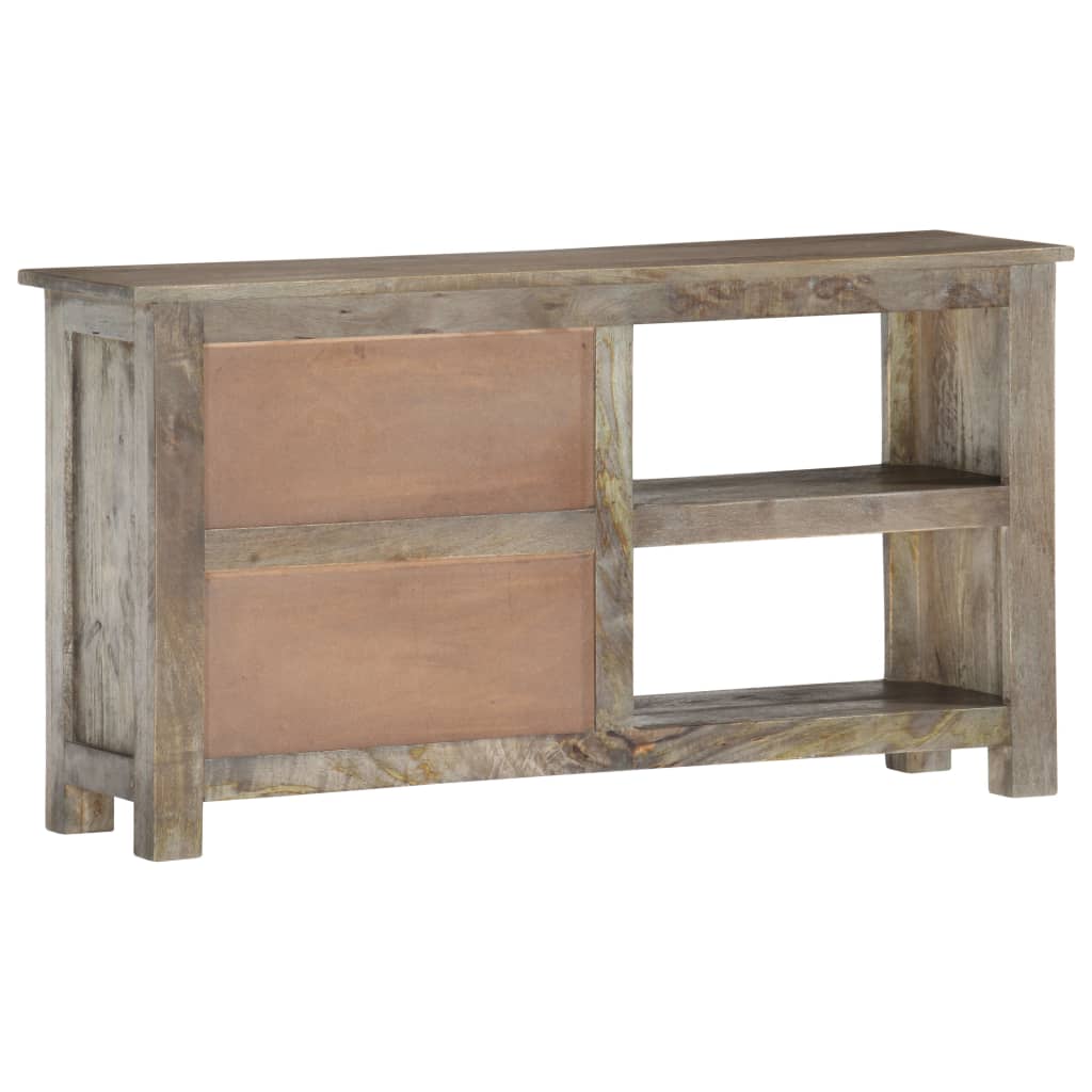 Mueble de TV de madera maciza de mango 100x30x55 cm