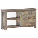 Mueble de TV de madera maciza de mango 100x30x55 cm