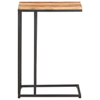 Mesa auxiliar de madera maciza 35x45x65 cm