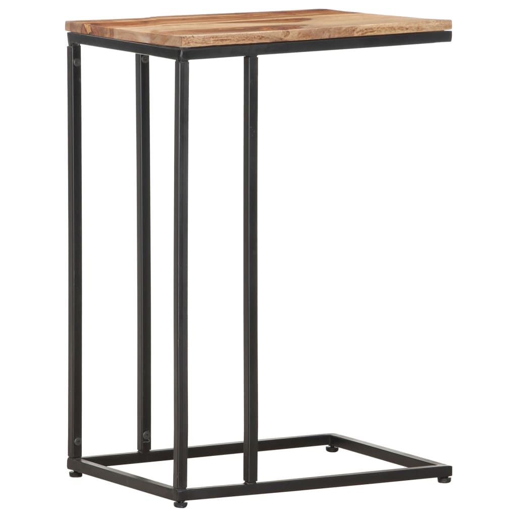 Mesa auxiliar de madera maciza 35x45x65 cm