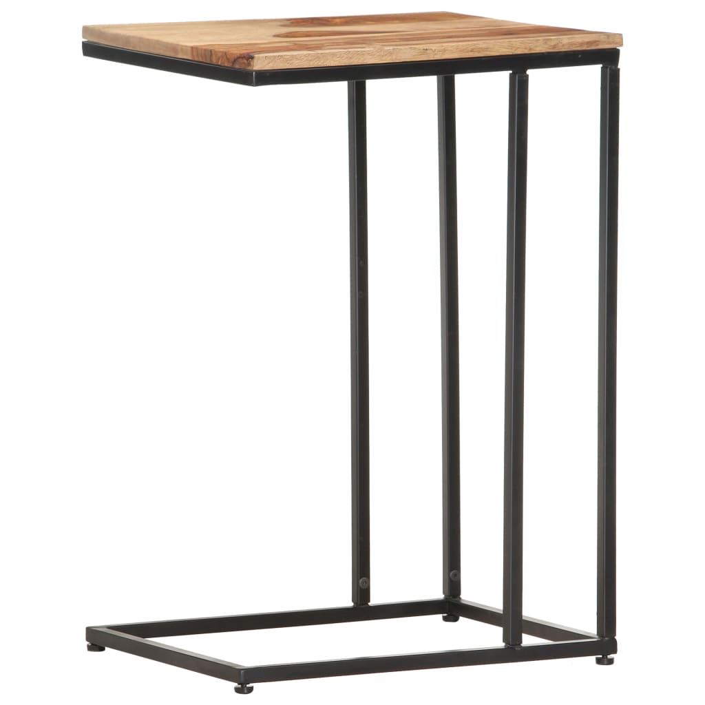 Mesa auxiliar de madera maciza 35x45x65 cm