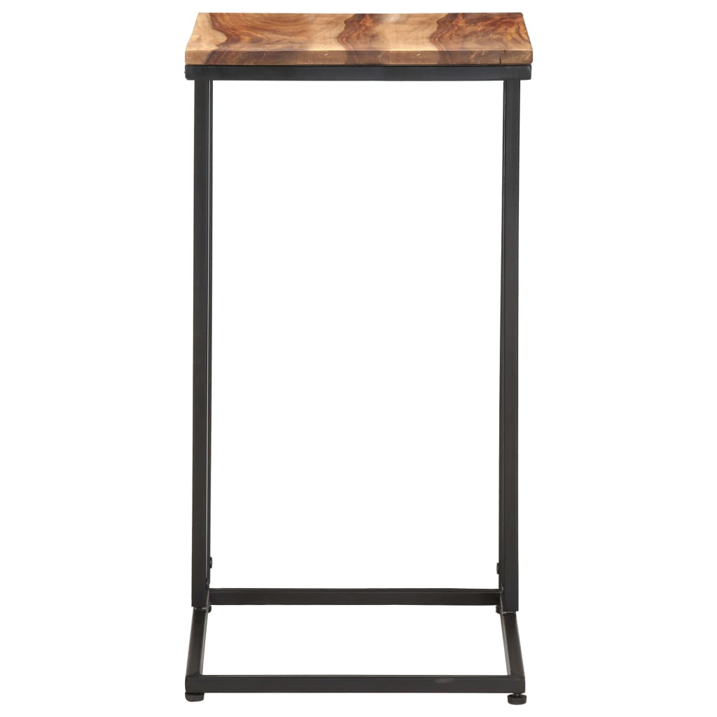 Mesa auxiliar de madera maciza 35x45x65 cm